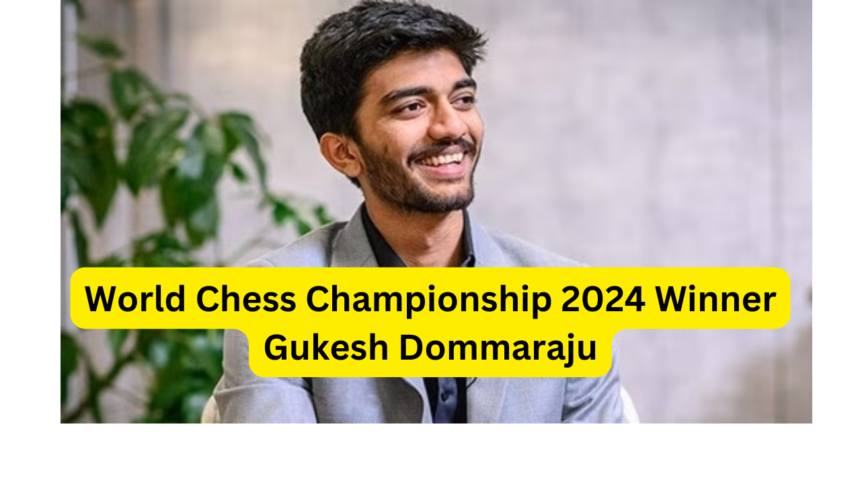 World Chess Championship 2024 Winner Gukesh Dommaraju